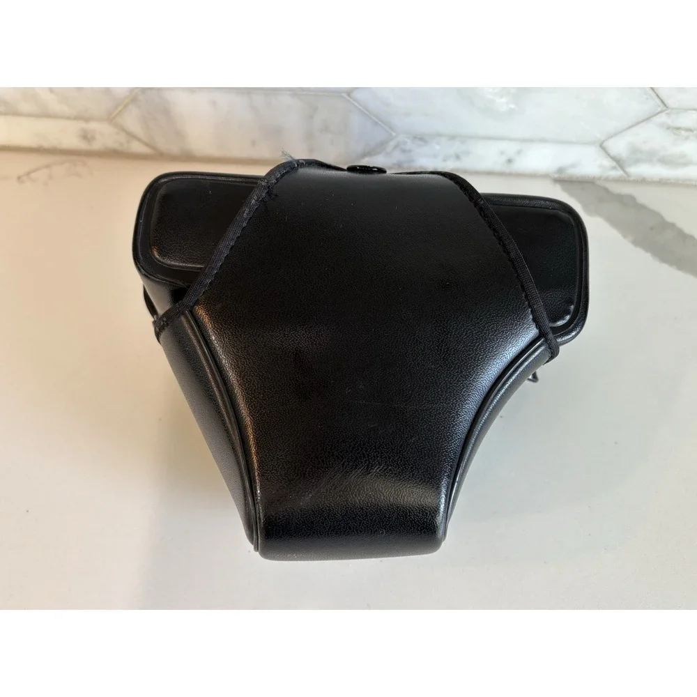 Black Faux Leather Ever-Ready 35mm SLR Camera Case - Vintage Korea